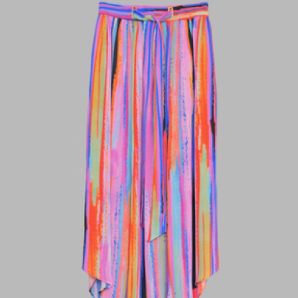Karen Millen Rainbow Stripe Skirt